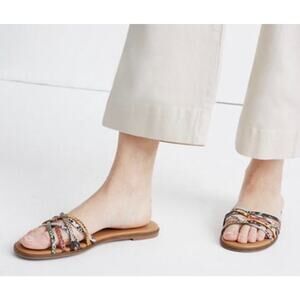 Madewell Criss cross Snake Slide Sandal Never Worn size 9 NWOB Or Tags